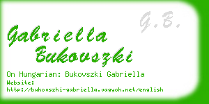 gabriella bukovszki business card